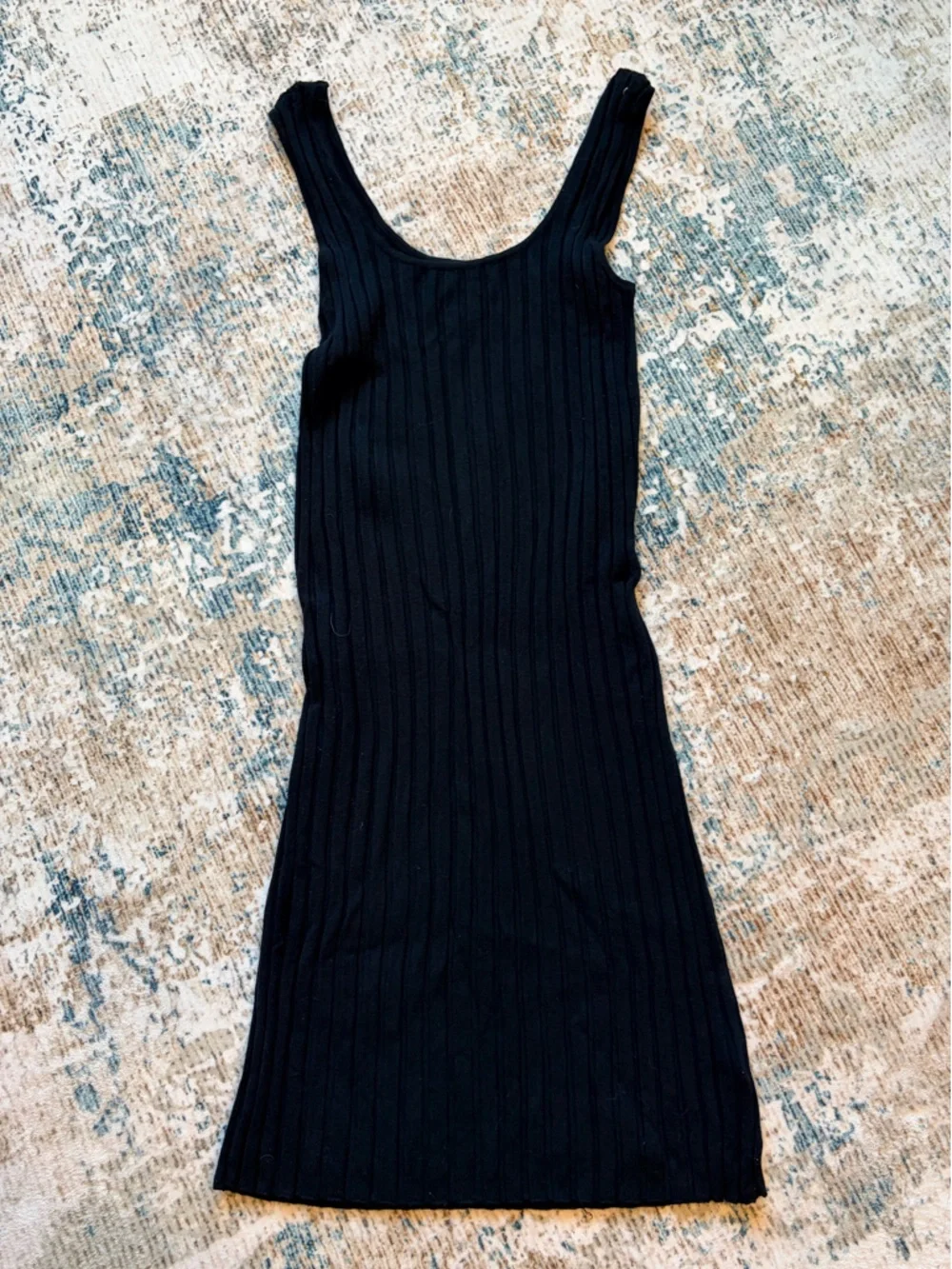 a new day Black Ribbed Maxi Tank Dress - Picture 2 of 3